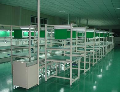 雙邊獨力帶燈架工作臺流水線